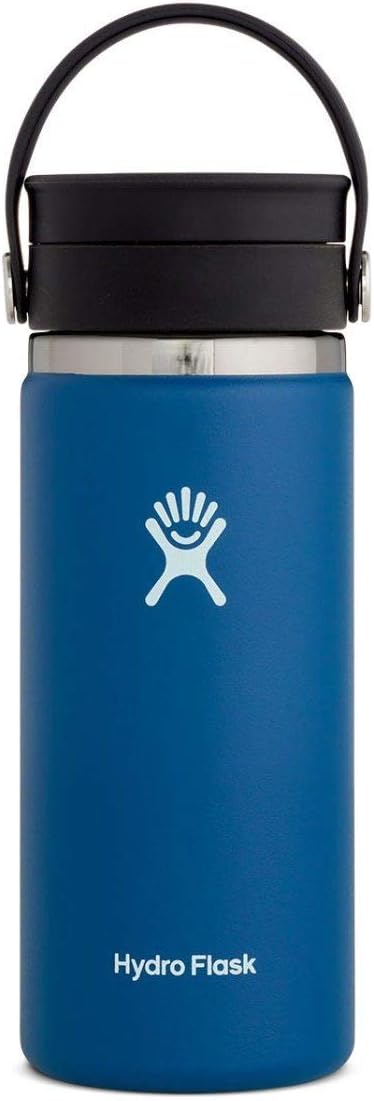 Hydro Flask Wide Mouth Flex Sip Lid Bottle - Stainless Steel Reusable Water Bottle - Vacuum Insulated, Dishwasher Safe, BPA-Free, Non-Toxic