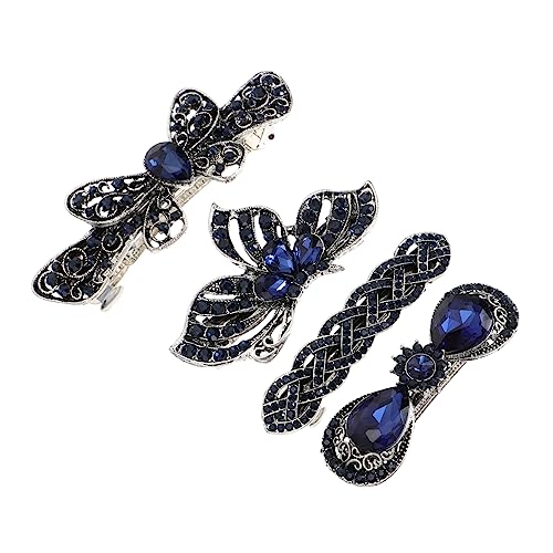 4 J[hs wAXChNbv ԉł̂߂̌̃wANbv classy hair clip CXg[wAs CXg[̔ AN Blue DRESSOOS