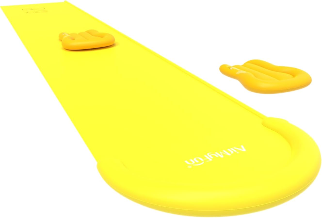 AirMyFun Backyard Water Slide for Kids – Inflatable Surfboard Included, Spray Cooling System, Quick Setup, Lightweight & Foldable – Ideal Summer Outdoor Toy for Family Fun & Splash Play