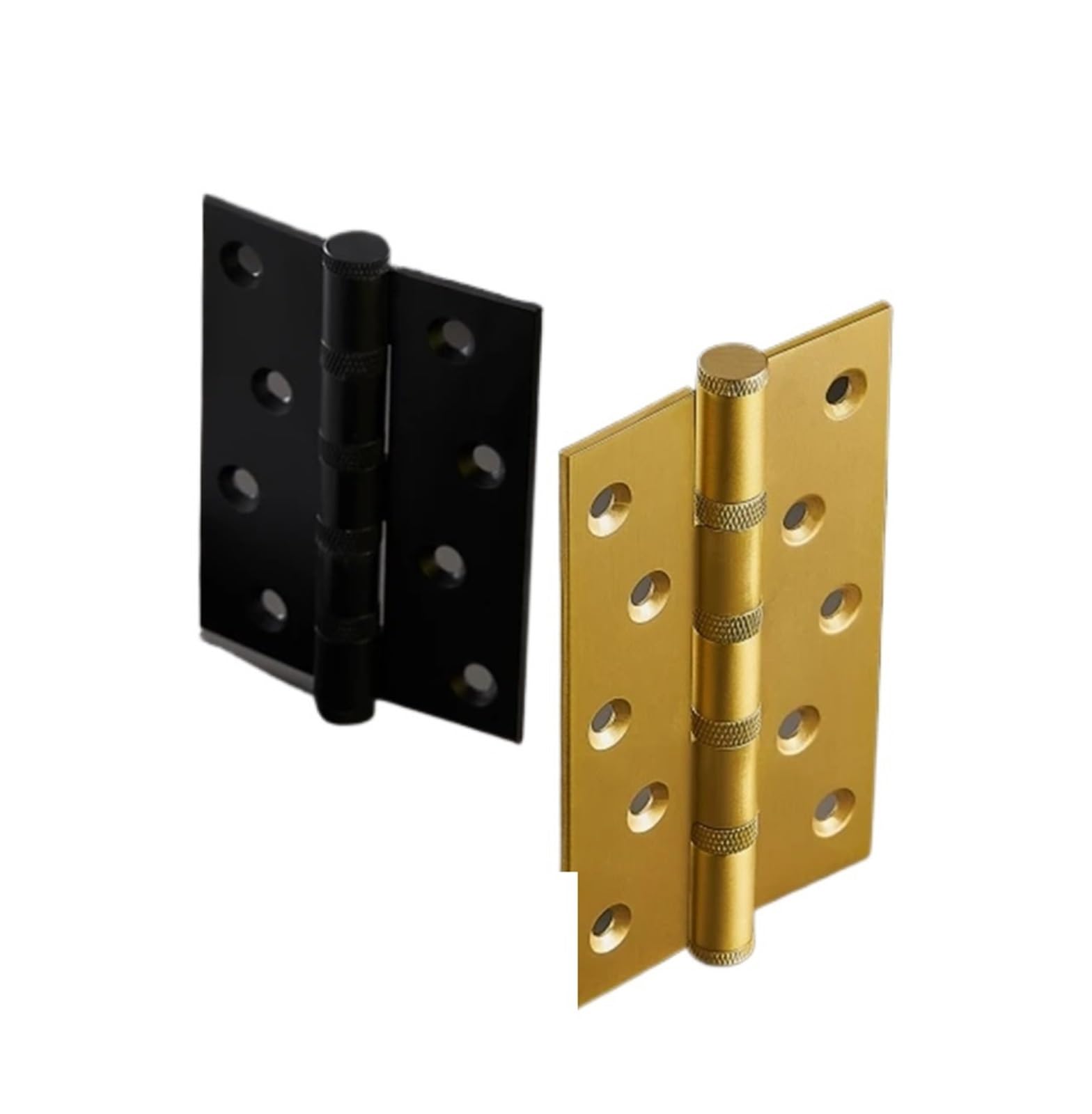 Rugaikerba H5016-Sb Knurled Brass Door Hinge, Thickened Mute Smooth Hinges