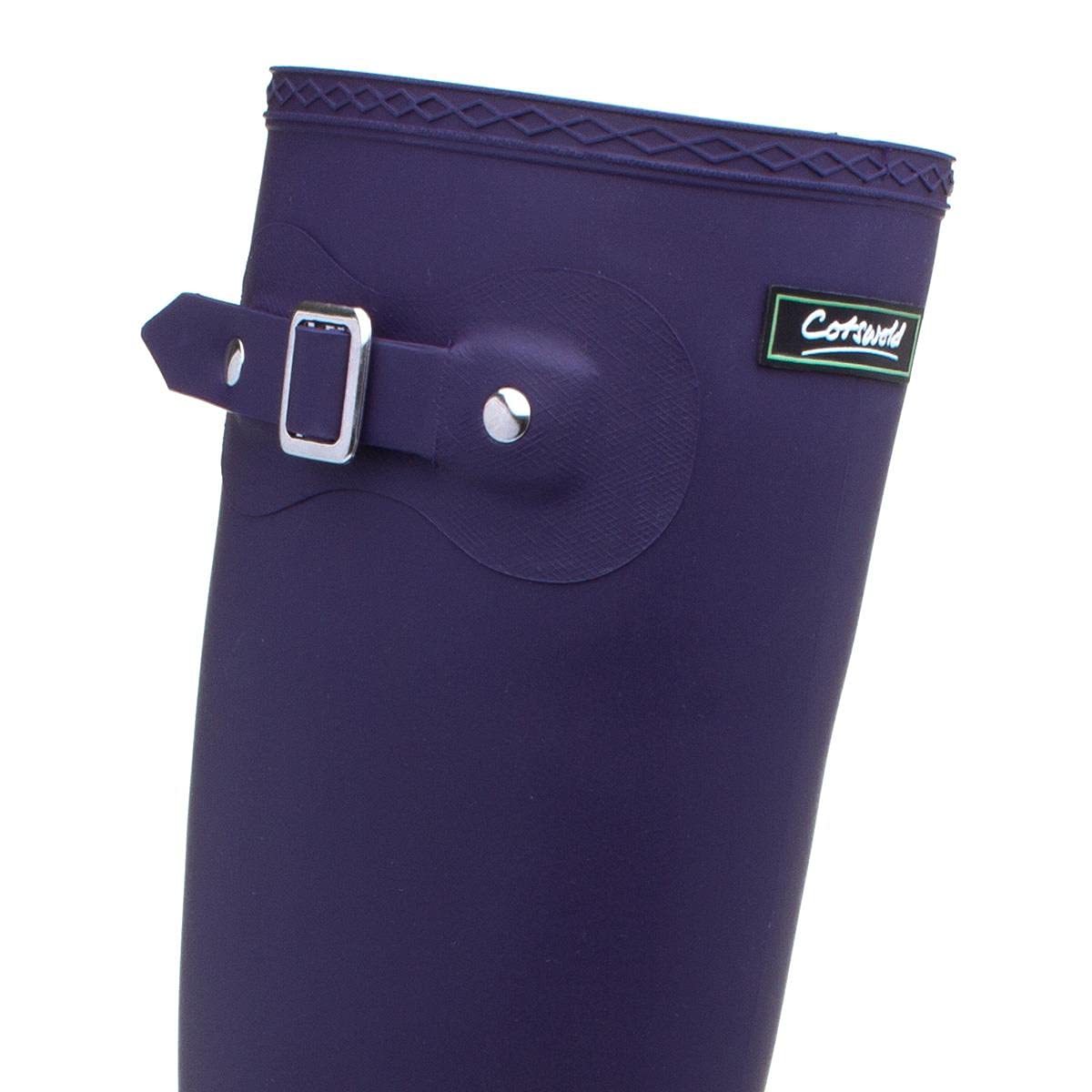 Cotswold Pull-On Self-Lined Wellingtons - Purple - Size 8