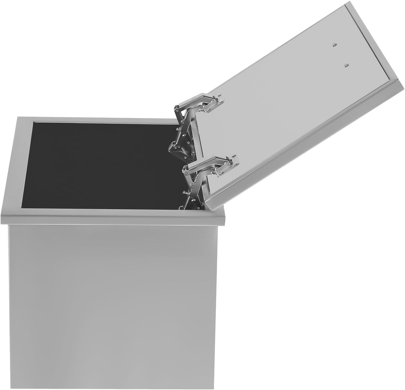 42Qt Commercial Drop-in Ice Chest Stainless Steel, Insulated Cooler with Drain Hose & Hinged Lid, 40L Capacity for Outdoor Parties, Bars, Restaurants (20 * 14 * 13Inch)