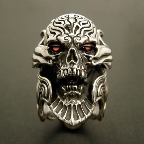 Amazon.co.jp: 牙狼（ガロ）/GARO シルバーリング 魔導輪ザルバ レッド