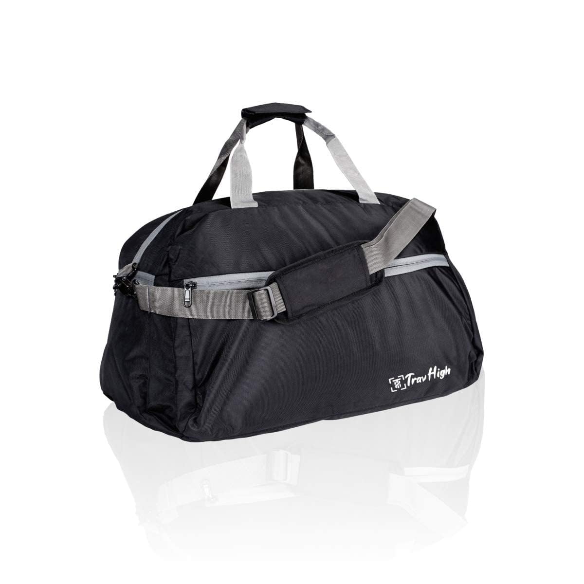 aaron inc 50 Litre Black Polyester Ultra Light Waterproof Travel Duffle Bag Luggage Bag Organizer Multi Pocket Bag Men and Women-picture-16