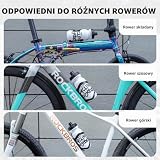 ROCKBROS Koszyk na Bidon Uchwyt na Butelkę Rowerowy Uchwyt na Napoje Stop Aluminium Wytrzymały Lekki ok. 40g Uniwersalny do MTB Rower Szosowy Rower Składany Wyścigowy Czarny