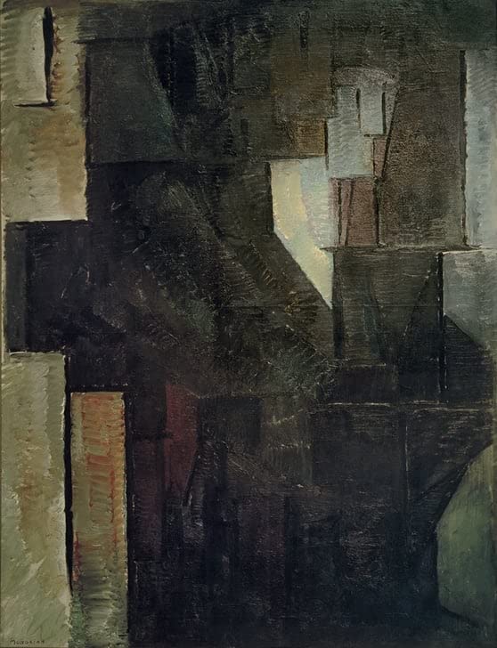 Affiche Impression Piet Mondrian Portrait de femme Toile Décoration Salon 60x90cm