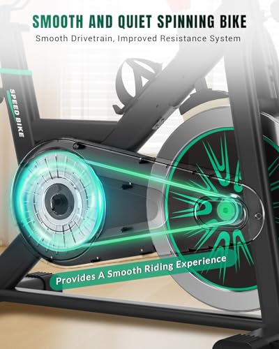 DMASUN Exercise Bike Professional with Large Tablet Holder & Comfortable Seat, Indoor Cycling Bike for Home Cardio, Fitness Stationary Bike with 350LBs Capacity (Additional Soft Seat Cushion Cover) - Image 5