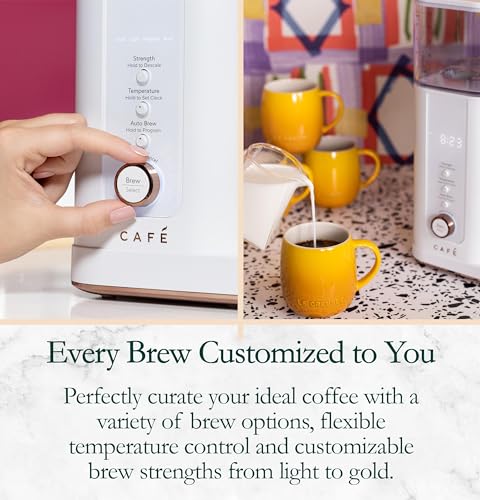 Café Specialty Drip Coffee Maker | 10-Cup Insulated Thermal Carafe | WiFi Enabled Voice-to-Brew Technology | Smart Home Kitchen Essentials | SCA Certified, Barista-Quality Brew | Matte White