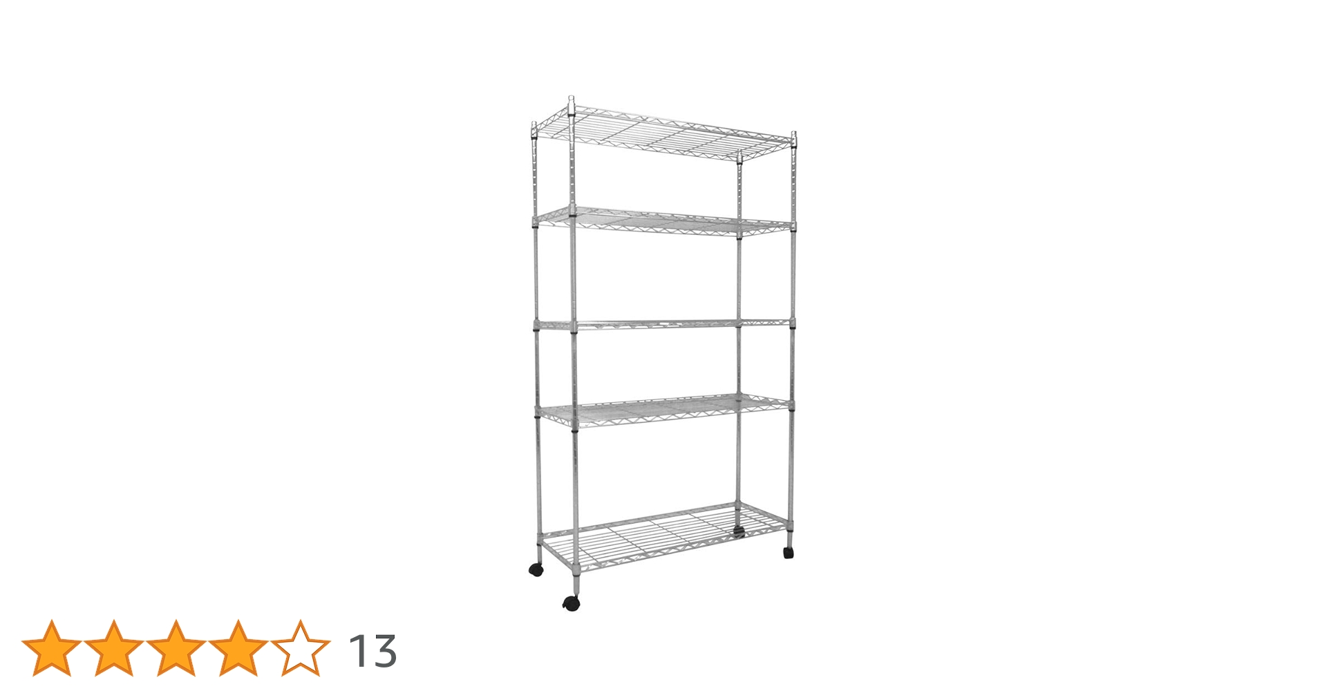 Amazon｜スチールラック 5段 幅90 奥行き35 高さ160cm