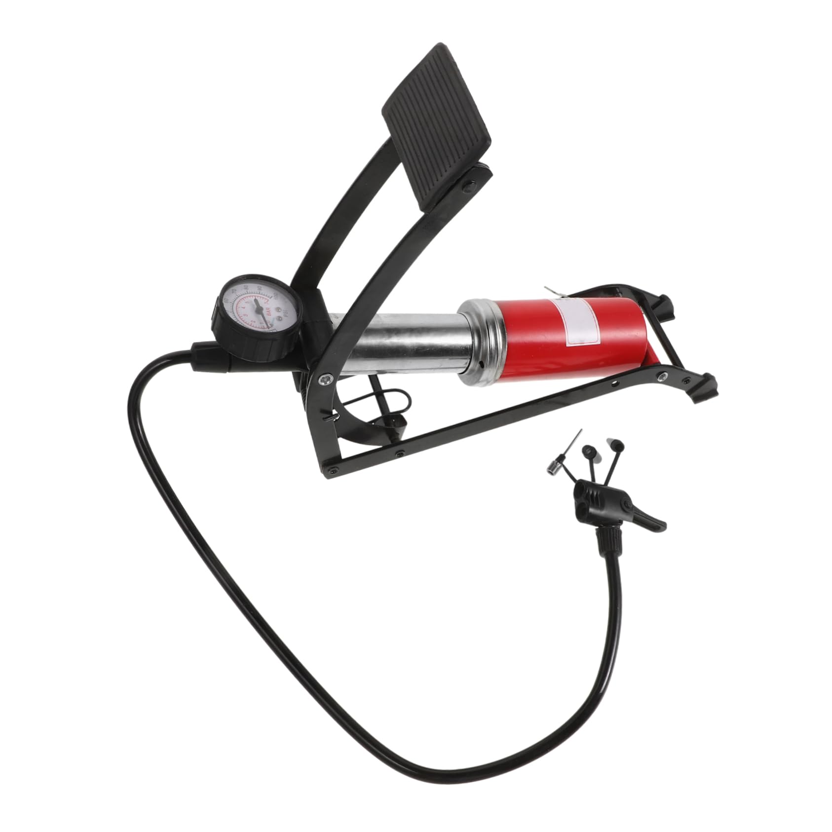 Cabilock 1Pc Multifunction Foot Pump for High Pressure Inflator with Barometer Pump for Vehicles Motorcycles Bicycles Balls and Inflatable Beds