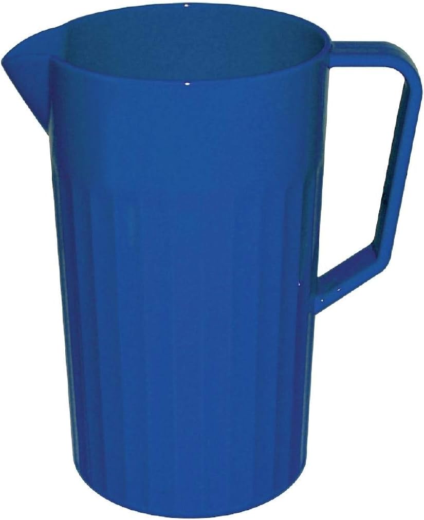 Olympia CE280 Kristallon Blue Polycarbonate Plastic Jug 1.4 Litre (49 1/4 ounce) - Reusable and Virtually Unbreakable
