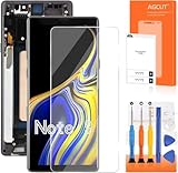 TFT for Samsung Galaxy Note 9 Screen Replacement for Display para Samsung Note 9 LCD SM-N9600 SM-N960F SM-N960U Screen Replacement Digitizer Touch Assembly with Frame(Not Fingerprint) (Black)