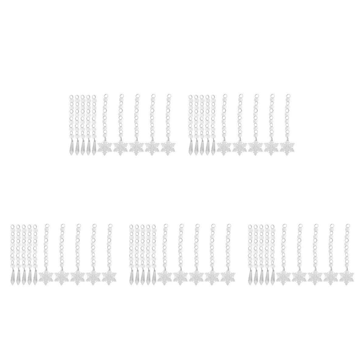 TOYANDONA 60 Stück Acryl Eiszapfen Weihnachtsbaumschmuck Transparente | Leicht, Robust und Wiederverwendbar, Bruchsicheres Acryl, Elegant für Feier, Raum und Saisonale Dekoration