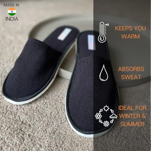 Image of Travelkhushi Unisex House Slippers For Winter & Summer Carpet Slippers for Bedrooms Indoor Home Slipper Comfy Soft Cozy Flip Flops