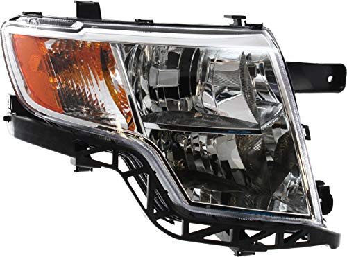 Garage-Pro Headlight Compatible with FORD EDGE 2007-2010 RH Assembly Halogen Chrom Interior - CAPA