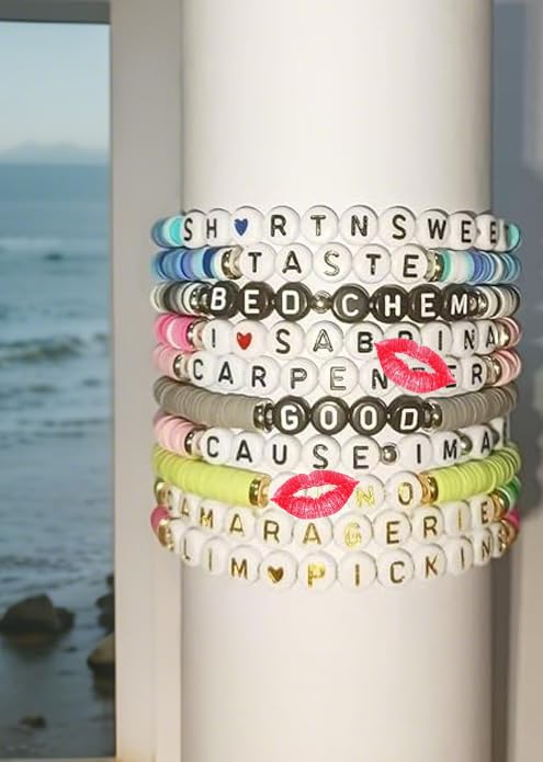 ProNature 10 Pcs Inspired Bracelets Inspired Bracelet Album Merch Jewelry Accessories for Women Fans Costume Outfit Dress Decor3