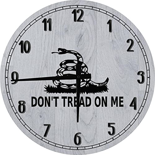 Reloj de pared redondo de madera 12 pulgadas