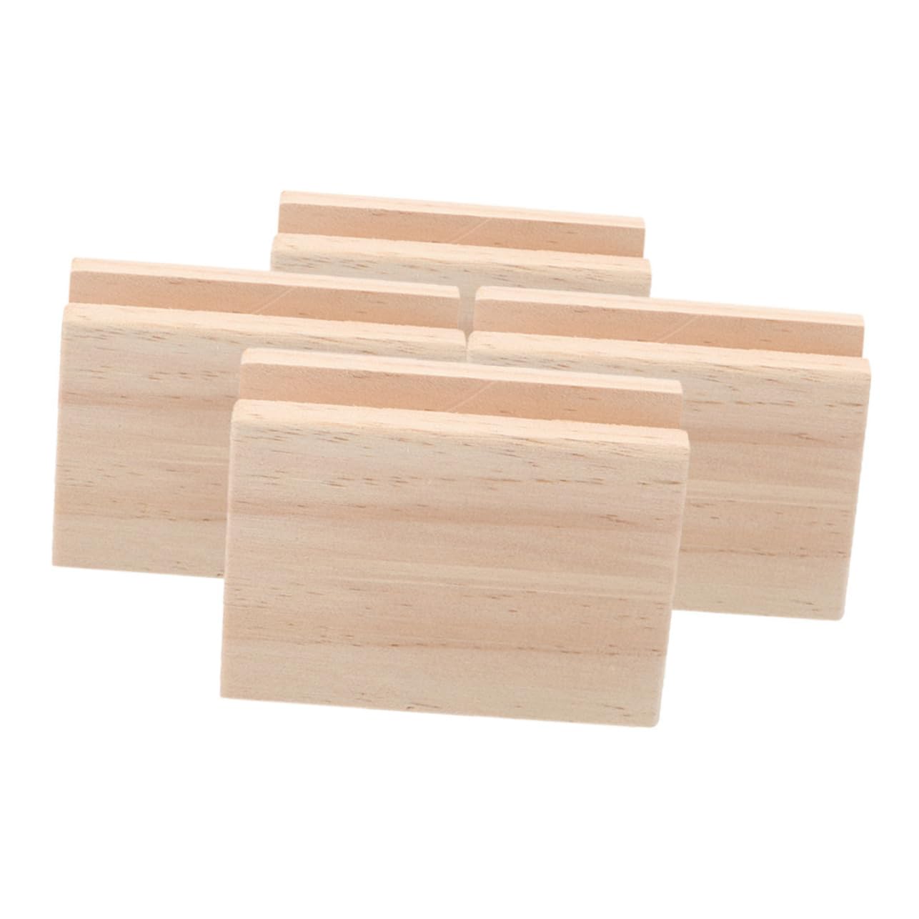 Jojofuny Rialzi Per Mobili In Legno – Set Da 4 Pezzi Con Scanalature, Altezza 10 Cm Per Letto, Scrivania E Divano – Colore Cachi