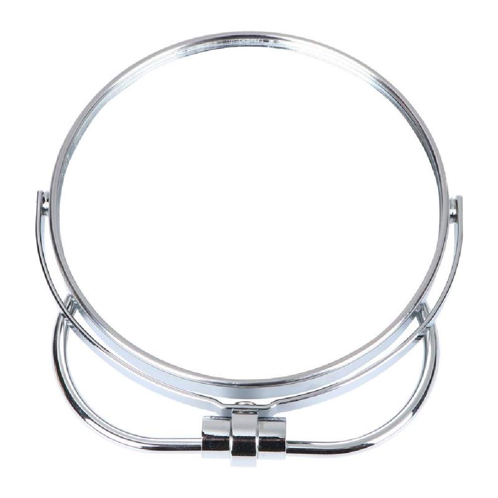 Specchio for il trucco a due lati, specchio for pieghevole da tavolo, parete con entrambi i, for for casa, ufficio, negozio(Silver)