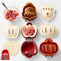 Holiday Mini Pie Molds, Mini Hand Apple Pie Maker for Baking, 3/6/9pc Hand Pie Press and Cutter, Apple Pumpkin Acorn Snowflake Hand Pies Mold for Halloween Christmas Holiday Parties Baking (3PCS-A)