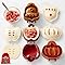 Holiday Mini Pie Molds, Mini Hand Apple Pie Maker for Baking, 3/6/9pc Hand Pie Press and Cutter, Apple Pumpkin Acorn Snowflake Hand Pies Mold for Halloween Christmas Holiday Parties Baking (3PCS-A)