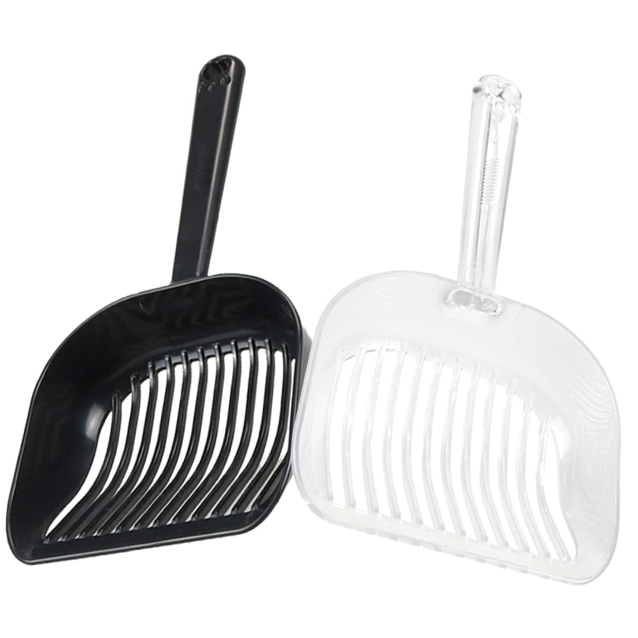 Happyyami 6pezzi Cucchiaio per Lettiera Ergonomico Plastica per Gatti Leggero e Facile da Pulire di Palette per Raccogliere Feci per Gatti e Piccoli Animali Domestici