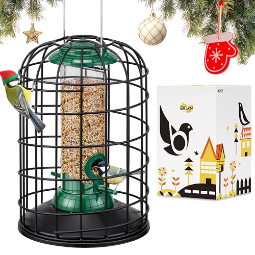 iBorn Squirrel Proof Bird Feeders â€“ Hanging Wild Bird