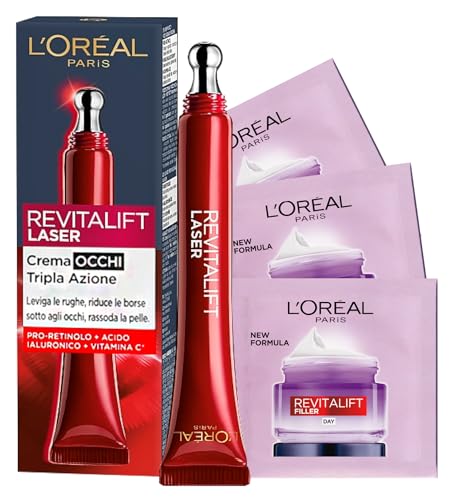 L'Oréal Paris Revitalift Laser Crema Contorno Occhi Tripla Azione Anti-Rughe