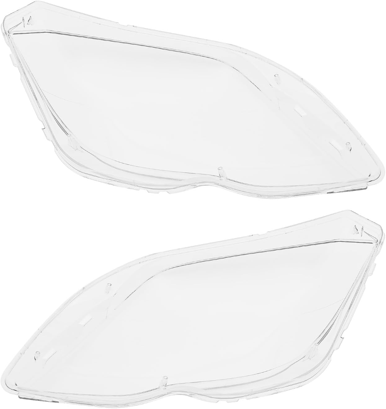 Pair Headlight Lens Covers Compatible with Mercedes-Benz GLK X204 GLK250 GLK280 GLK300 GLK350 2013 2014 2015 Clear Headlamp Cover Black+Clear