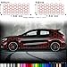 Aufkleber Auto Seitenaufkleber Waben Rauten Hexa Style Matrix Camo Style Sticker S12