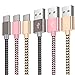 Produktbild USB C Kabel, Typ C Kabel 3 Pack [1.8m+1.8m+1.5m] Nylon USB C Ladekabel Type C Kabel Samsung S10 S9 S8 A40 REDMI Note7 7 6A MI Huawei P Smart P30 P20 Lite P10 Pixel Xperia XZ Gold Rosa Grau