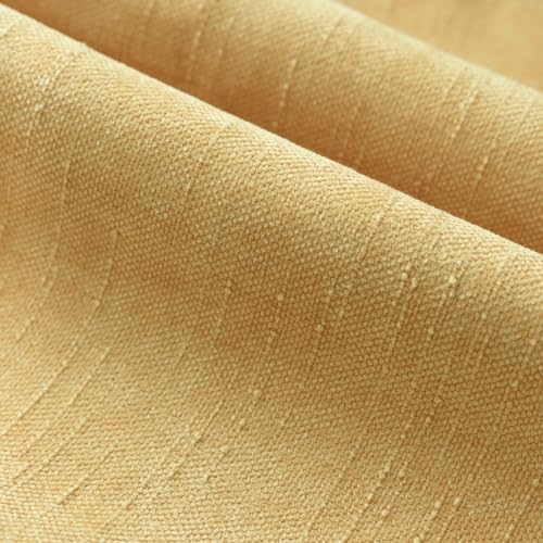 Image of Foindtower Pack of 2 Soft Textured Chenille Throw Decorative Pillow Covers Lumbar Accent Solid Cushion Cover Cozy Neutral Farmhouse Pillow Case for Couch Sofa Bed Living Room 12x24 Inch,Light Yellow