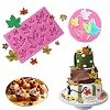 HASTHIP Fondant Silicone Molds Set of 6PCS for Cake Design with Food Grade Material