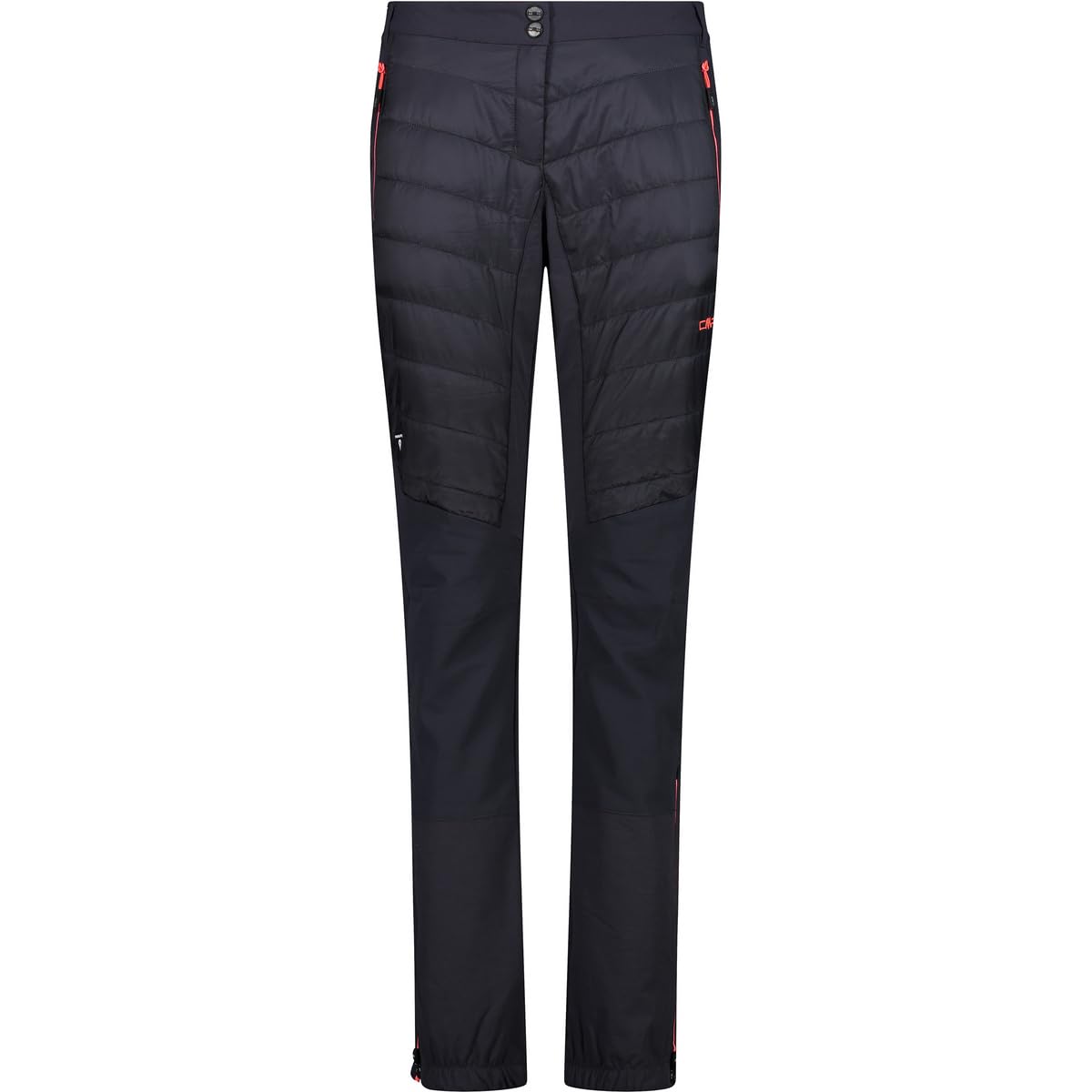 CMP - Woman Pant Hybrid, Anthracite-Red Fluo, M