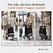 Allyson® Einkaufstrolley Klappbar, Einkaufswagen mit 56L Kapazität & Wasserdichter Tasche...
