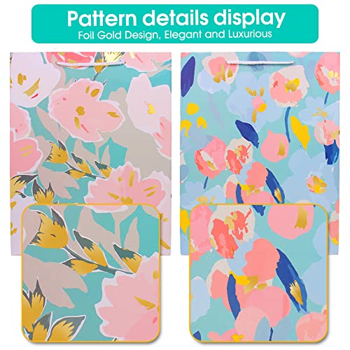 Gift-bag-for-Women-Girl-HerLarge-Gift-Bag-with-Tissue-PaperElegant-Birthday-Gift-Bag-with-Flower-Foil-Gold-MarkingBig-Gift-Bag-Birthday-Gift-Wrap-BagBirthday-Bag-Present-Bag-for-Birthdays-Mothers