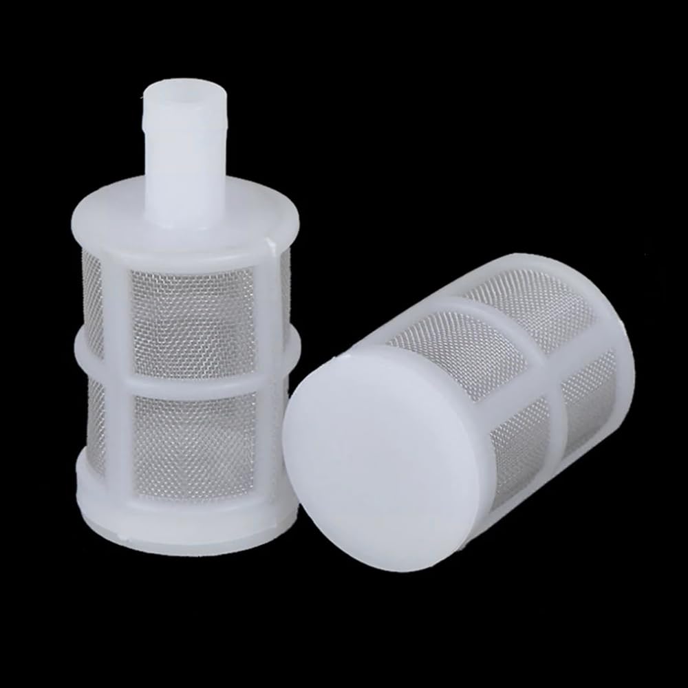 Suction Hose Filter, Fish Tank Water Pump Suction Strainer, Washer Water Inlet Pipe Suction Filter Hose Tail Fit (7mm)