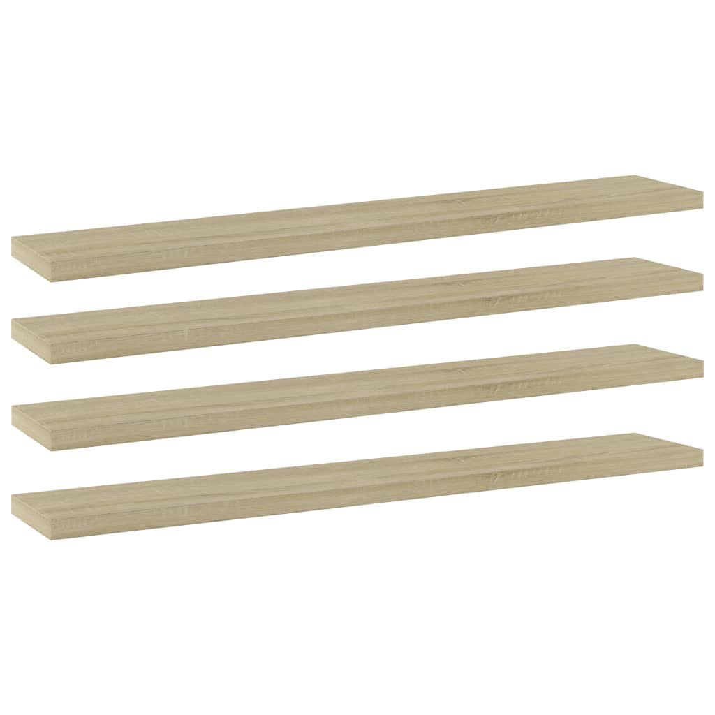 vidaXL 4x Bookshelf Boards Living Room Kitchen Furniture Shelf Accessory Extra Shelf Panel Replacement Bookshelf Board Sonoma Oak Engineered Wood โ image 1