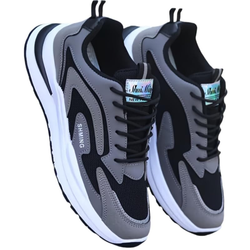 Men's Breathable mesh Sports Shoes - Anti-Slip, Casual, Soft Rubber Sole, Laces, Suitable for Outdoor Daily use