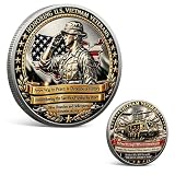 Vietnam Veteran Challenge Coin, Military Tribute Commemorative Keepsake(G)