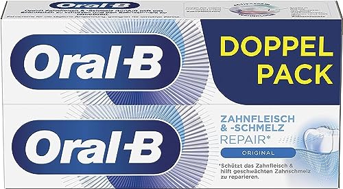 Oral-B Dentifrice réparateur pour gencives et émail, 2 x 75 ml