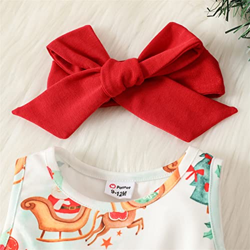 Baby Girls Dress And Cardigan Sets 2 Pcs Toddler Girl Christmas Sleeveless Dress And Long Sleeve Cardigan Set #TOP4