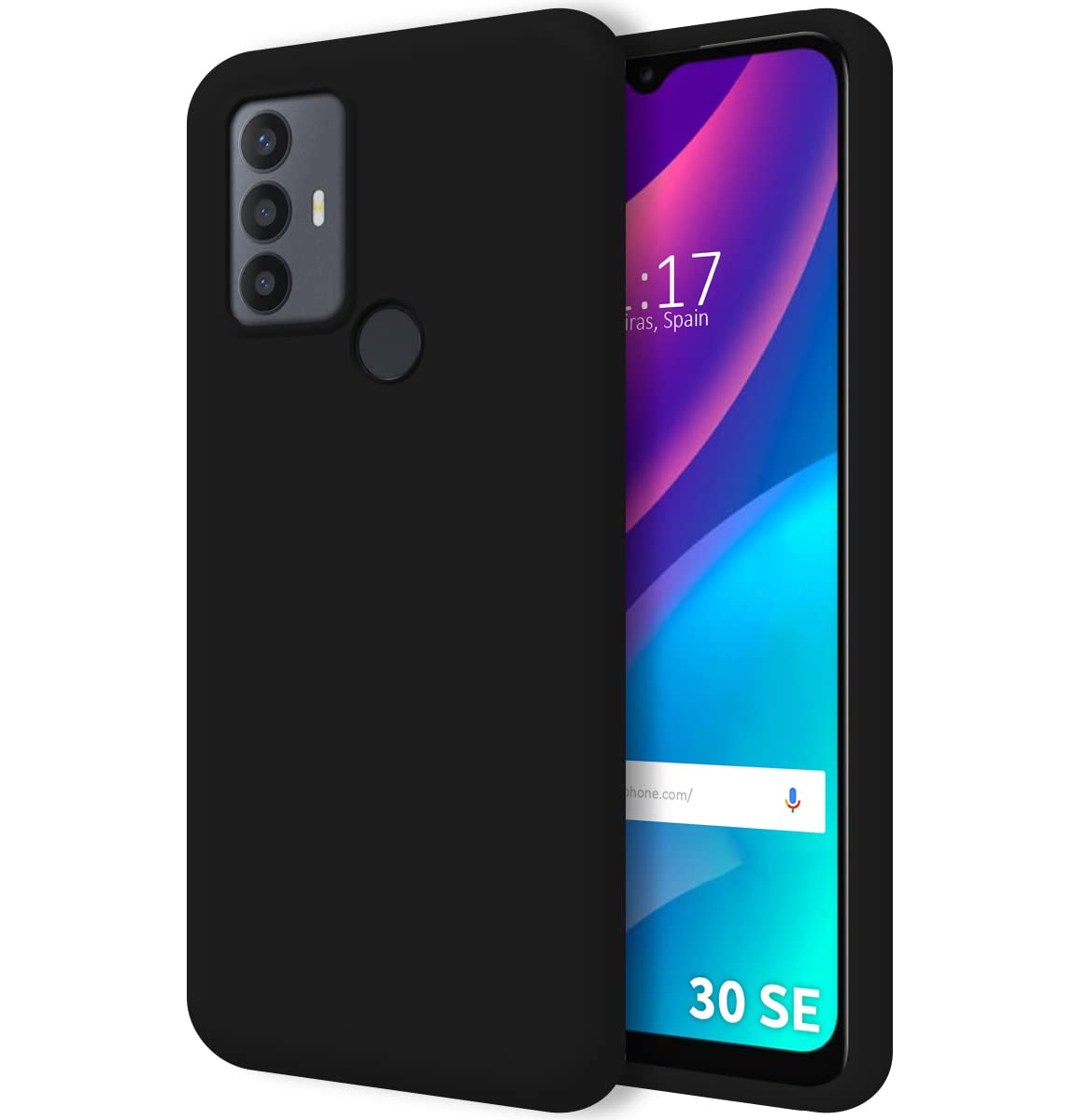 Tumundosmartphone Etui do TCL 30 SE / 30E / 306/306 Kolor Czarny