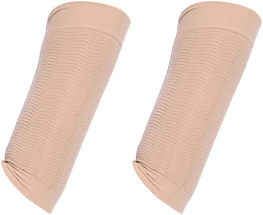 HBJWOV Elastic Compression Arm Warmers Female Men Slimming Sleeves Support Elbow Sock Massager Arm Wraps