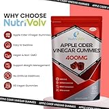 Apple Cider Vinegar Gummies with The Mother | 60 Vegan ACV Gummies | Apple Flavour | Gelatine Free | Sugar Free | Non-GMO, Gluten-Free | by NutriVolv - Image 2