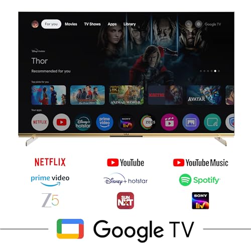 Image of Vu 189cm (75 inches) Masterpiece Frame Series 4K QLED TV 75MASTERPIECE (Armani Gold)