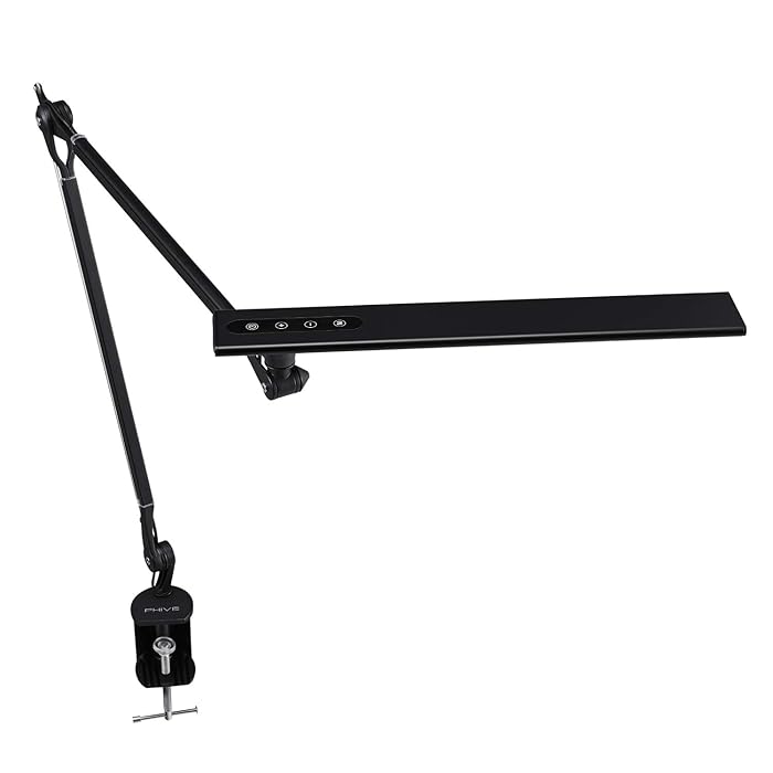 Buy PHIVE LED Desk Lamp, Architect Clamp on Desk Light, EyeCaring