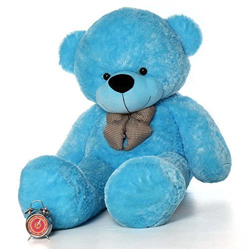 5 Feet Sky Blue Giant Teddy Bear Soft, Plush,Cuddly Stuffed Animal for Kids, Birthdays, Anniversaries, Valentine's Day,Special Occasions Large Huggable (5 Feet, Sky Blue)
