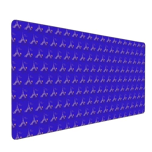 Tapis de souris de jeu à bords cousus et motif fleurs 90 cm