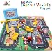 EXERCISE N PLAY Mini Construction Vehicle Play Set with a Kid Play Car Map (28" x 31") , Engineering Vehicle Toy Play Cars for Kids, Boys or Girls